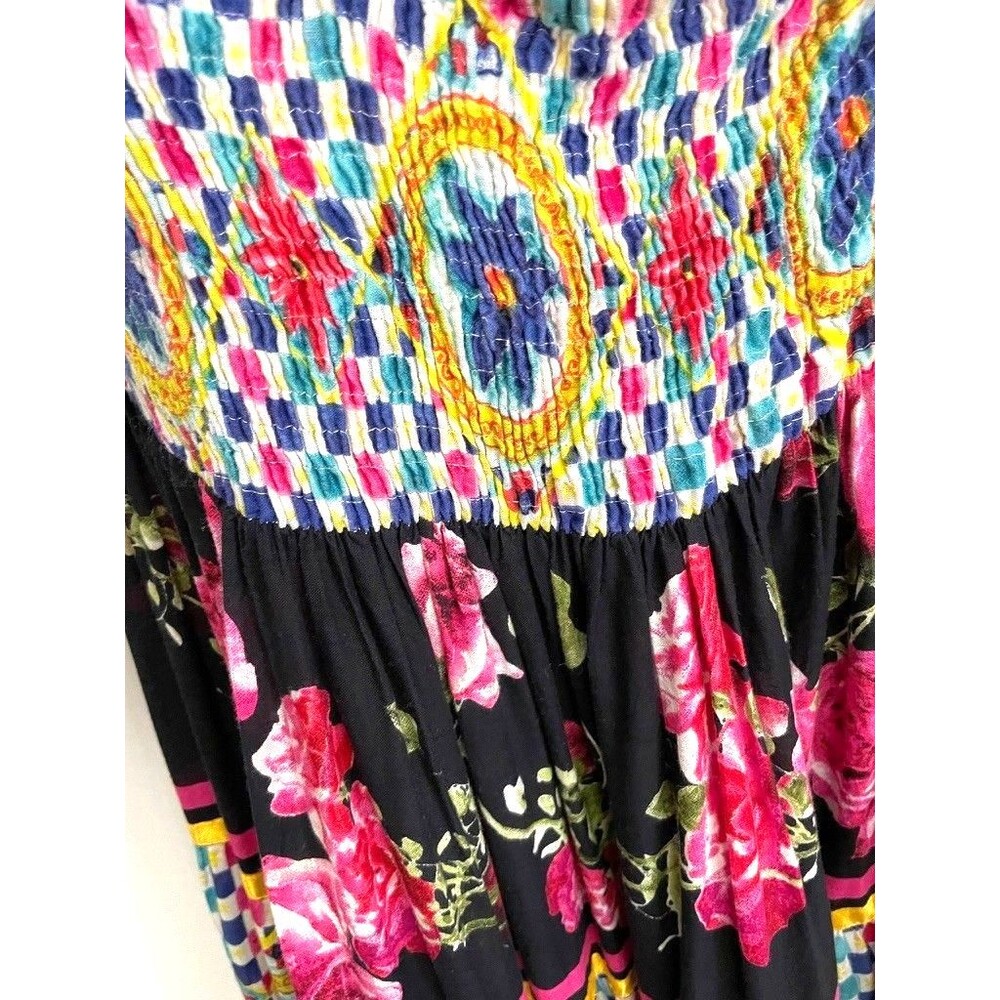 ANTICA SARTORIA STRAPLESS SMOCKED TOP LONG DRESS ONE SIZE - Picture 2 of 4